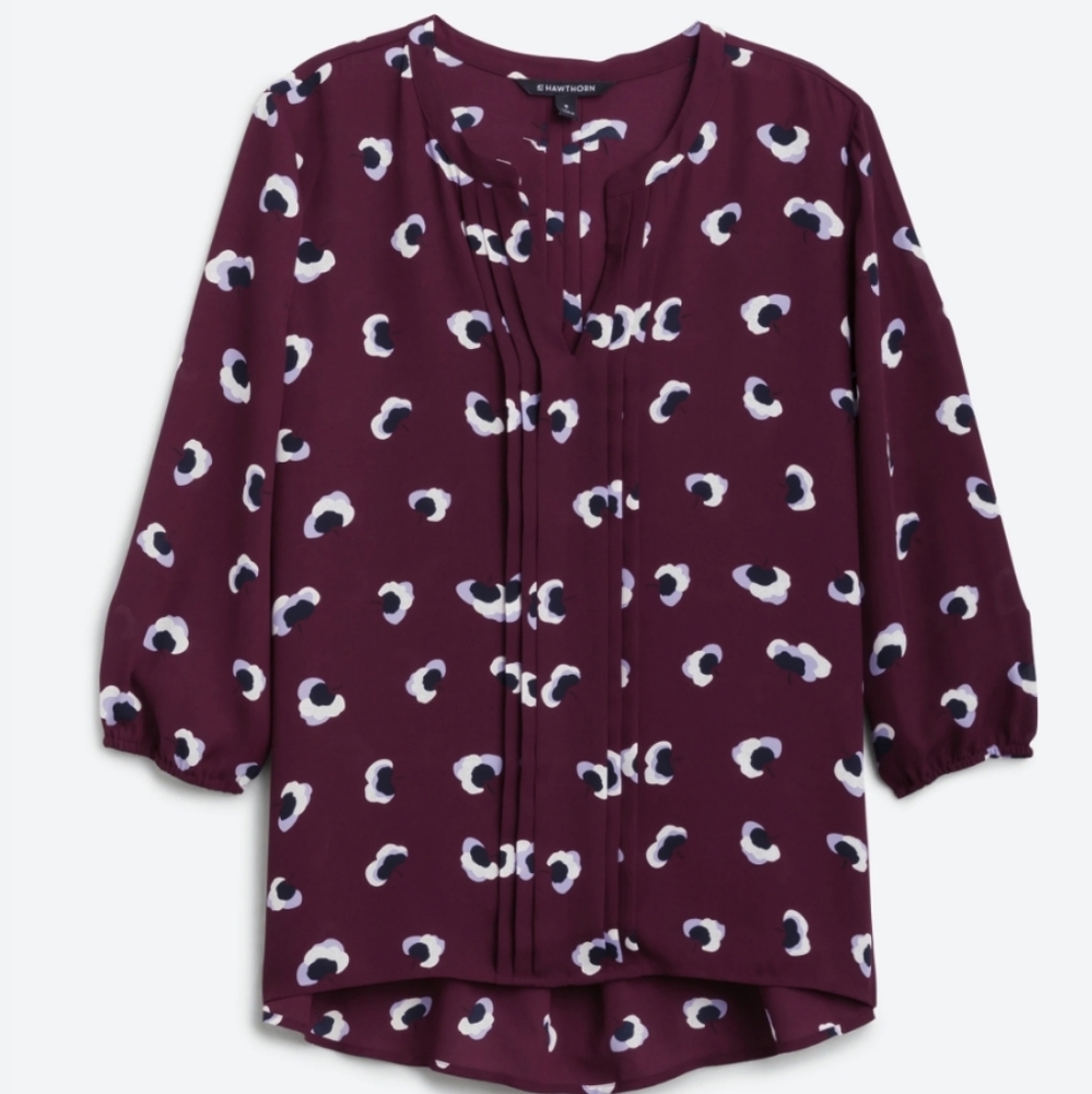 Split neck blouse 2X by 41 Hawthorn